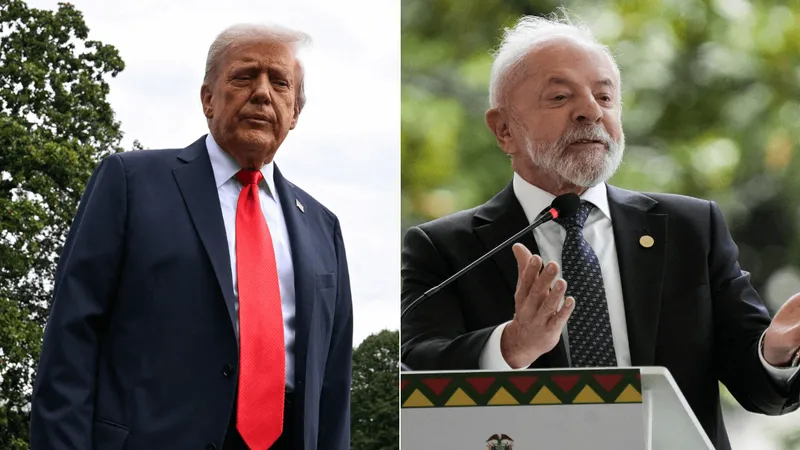 Trump e Lula REUTERS/Annabelle Gordon/Nathalia Angarita